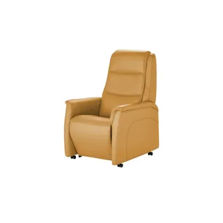 Hukla Fernsehsessel Dean Leder 70 x 109 x 88 cm Gelb elektrisch