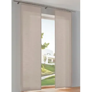 Heine Schiebegardine HEINE HOME Gr. 1, grau (taupe), B:60cm H:145cm, Polyester, Gardinen