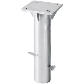 Schneider Bodenplatte Universal Stahl 16 x 16 cm Silber