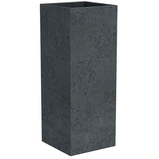Scheurich Pflanzkübel eckig C-Cube  (Außenmaß  (L x B x H): 38 x 38 x 54 cm, Kunststoff, Schwarz)