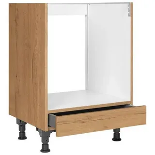 Nobilia Herdumbauschrank Structura, Eiche, Holzwerkstoff, 1 Schublade(n) Schubladen, einzeln stellbar, 60x87x56 cm, DGM-Klimapakt, Made in Germany, Goldenes M, Pefc, Blauer Engel, Küchen, Küchenmöbel, Küchenschränke, Geräteumbauschränke