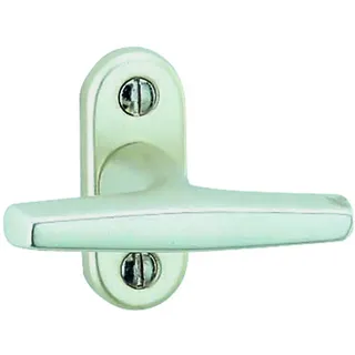 Alpertec Fenstergriff aluminium Rasterolive eloxiert Fensterolive, silber, 40120470K1