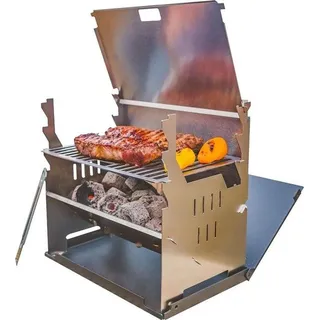 Holzkohlegrill | mobiler Einstechsystem | für Camping Wandern Camperlifestyle Garten Outdoor | Reisemobil