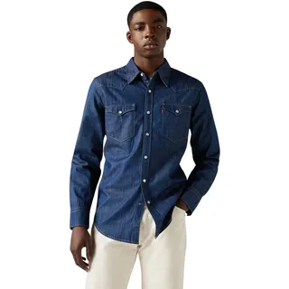 Levi's Barstow Western Standard Langarmhemd Red Cast Rinse Ma M