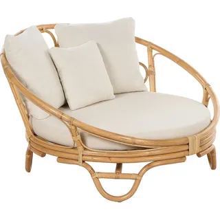 Beliani Sonneninsel Loungemöbel beige