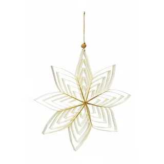 Spetebo Weihnachtsstern 20 cm weiß