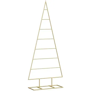 vidaXL Metall Weihnachtsbaum Gold 125 cm