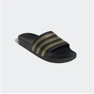 adidas Adilette Aqua Core Black / Gold Metallic / Core Black 40 1/2