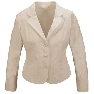 Rock Creek Designer Damen Leinen Blazer Business Jacke Leinenblazer Damenblazer Sakko Damenjacke Übergangsjacke Sommerjacke D-420 Beige 50 - 50