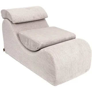 MeowBaby Wellenliege, Ecru, Textil, 60x55x120 cm, Wohnzimmer, Sessel, Relaxliegen