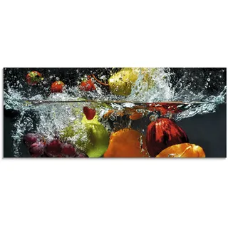 ARTland "Spritzendes Obst auf dem Wasser", 125x50cm (89474207-0)