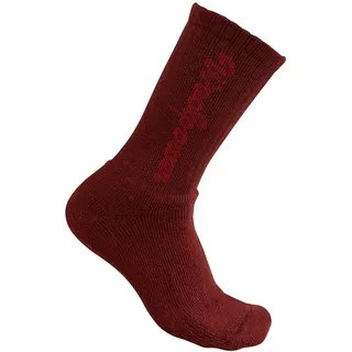 Woolpower 400 Logo Classic Socken Kinder rot