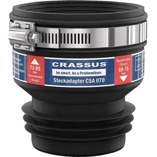 Crassus Steckadapter CSA 070 73-85 x 69-75mm bis 0,5 bar