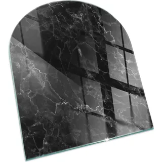Elegantes Marmormuster – Glasbodenplatte für – Kaminofen – Kaminplatte Glas – Schutzglas – Funkenschutzplatte –Glasbodenplatte Feuerfe...