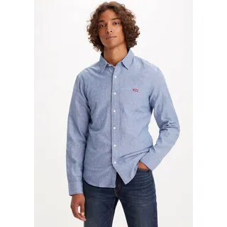 Levi's Battery Housemark Slim Langarmhemd Navy Peony M
