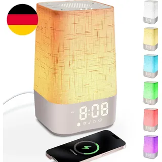 Tageslichtwecker Mit 30 Naturgeräuschen, Lichtwecker Sonnenaufgang Wecker Digita