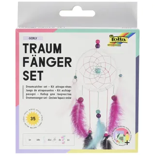 Folia Traumfänger-Set Girly Bastelset 35 Teile