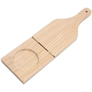 LOVIVER Tostonera Kochbananen-Zerkleinerer, Bananen-Presswerkzeug für gefüllte Kochbananen, Küchenutensilien, Tostones Maker Holz-Kartoffelstampfer
