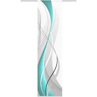 Home fashion Carlisle Schiebevorgang Klettband 60 x 245 cm petrol