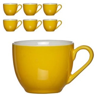 RitzenhoffundBreker Espressotassen Doppio sonnengelb, Porzellan, 6 Stück