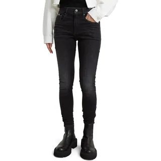 G-Star 3301 High Waist Skinny Jeans Worn In Coal 25 30