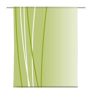 Scheibengardine Linea green dark links Scheibenhänger - B-line, gardinen-for-life 60 cm x 75 cm