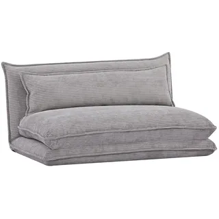 EVERGREENWEB - Zweisitzer-Futon-Schlafsofa - (Grau, 2 Sitze)