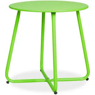 Homestyle4u Beistelltisch Ø 44,5 x 44,5 cm Grün