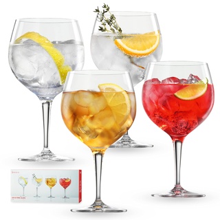 Spiegelau 4-teiliges Gin Tonic-Gläser-Set, Cocktailgläser, Kristallglas, 360 ml, Special Glasses, 4390179
