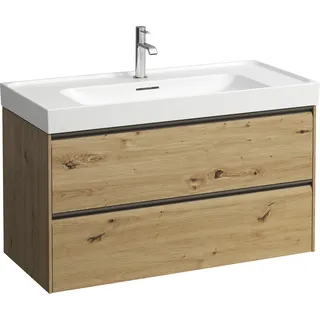 Laufen Waschtischunterschrank 2 Schubladen 98,4 x 51,5 x 44,8 cm Wildeiche