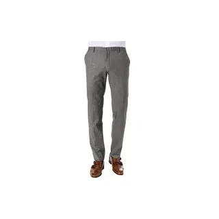 HECHTER PARIS Herren Hose grau Wolle kariert, grau, Herbst/Winter 2021/2022