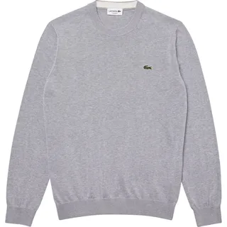 LACOSTE Pullover Crew Neck Cotton, grau