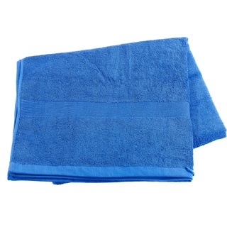 Saunatuch aus Baumwoll-Frottee 220 x 90 cm, blau