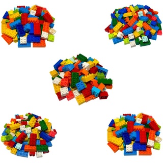 LEGO® DUPLO® 10 2x4 Steine und 50 2x2 Steine Gemischt Bunt - 3437 3011 NEU! Menge 50x
