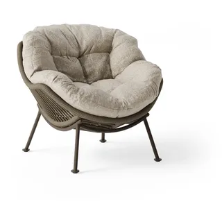 Suns Siano Lounge Chair Aluminium/Rope inkl. Kissen - Bronze