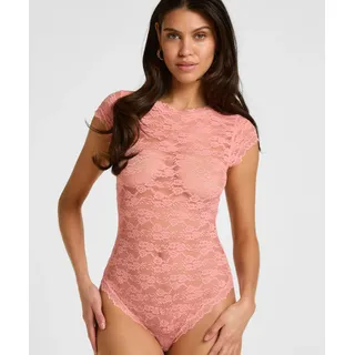 Body HUNKEMÖLLER "Body Aveline", Damen, Gr. XS, rosa, 88% Polyamid, 12% Elasthan, Bodys Body