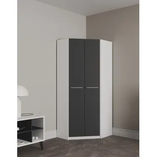 Priess Eckschrank Barcelona 78 x 193 x 78 cm Schwarz