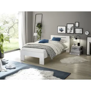 Pol-Power Futonbett Cannes weiß Liegefläche B/L: ca. 90x200 cm - Weiss