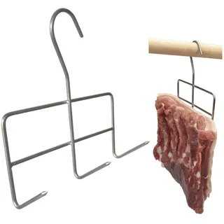 AlcoFermBrew Räucherhaken für Fleisch und Fisch (5 x Haken zum Räuchern Großer Fleischstücke)