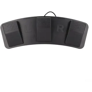 Linnkyfloa USB Fußschalter Pedal Programmierbare Computertastatur und Maussteuerung, Gaming, Büroaufgaben, Transkription, Medienwiedergabe, Instrumentensteuerung, Schwarz, Ergonomisch