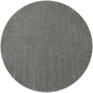 Paco Home Porto 890 Kurzflorteppich Ø 120 cm Grau