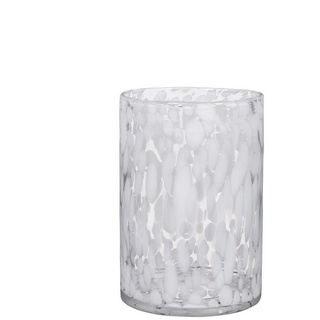 Mica Decorations Dekofigur Mica Vase Cammy Zylinder Glas weiß 20 x 14 cm weiß
