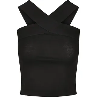URBAN CLASSICS Ladies Cross Top Schwarz L