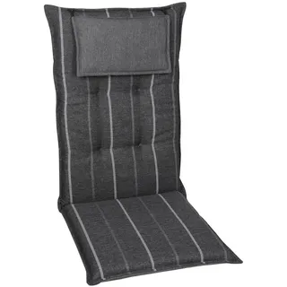 GO-DE Sesselauflage 120 x 50 x 7 cm anthrazit