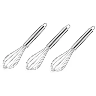FELIXLEO Schneebesen Mini Schneebesen 6 Zoll Edelstahl Rührbesen zum Mischen Schlagen