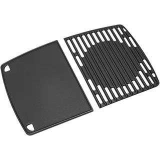 GriHero Gusseisen Grillrost & Grillplatte Set für Urban Pro, Enders Urban, Explorer, Explorer Pro Gasgrill, 2er-Pack Gussrost Grill zubehör, Gute Wärmeleitfähigkeit, 32 x 48cm