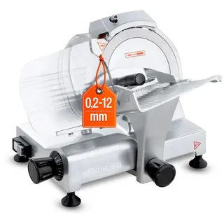 GastroHero Aufschnittmaschine ASM195 Grau/Silber