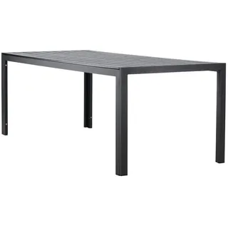 Luxusbetten24 Gartentisch Amalfi, mit rostbeständige Aluminiumgestell schwarz