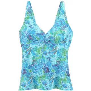 SUNSEEKER Bügel-Tankini-Top Damen türkis bedruckt Gr.42 Cup B