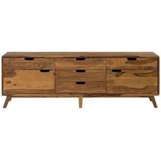 Sideboard Sheesham 200x40x65 natur sandgestrahlt lackiert MALMÖ 2 #230